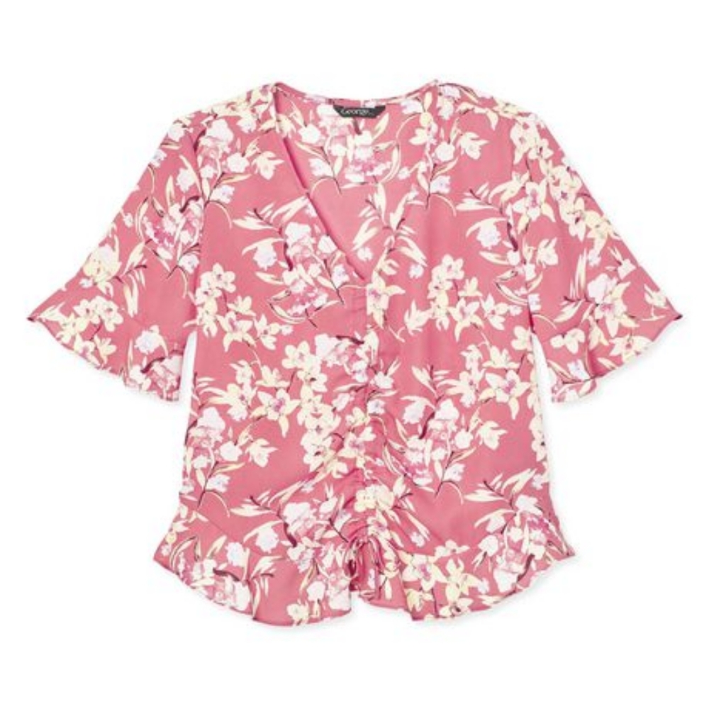 Nwot Cinched peplum Blouse